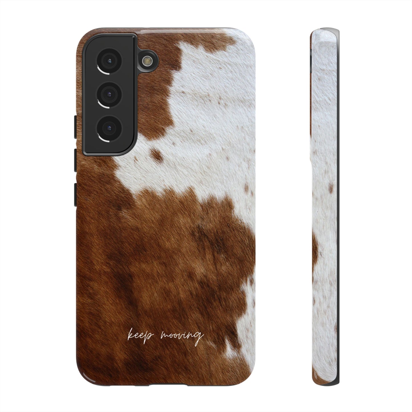 Keep Mooving Cow Print Phone Case