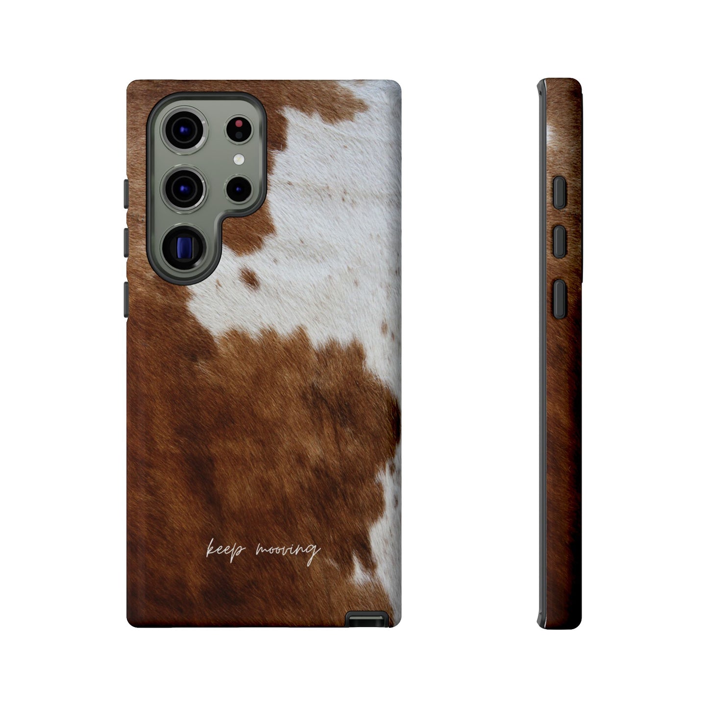 Keep Mooving Cow Print Phone Case