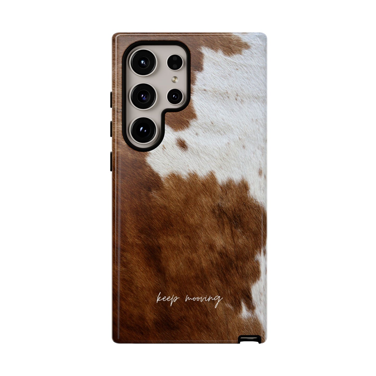 Keep Mooving Cow Print Phone Case