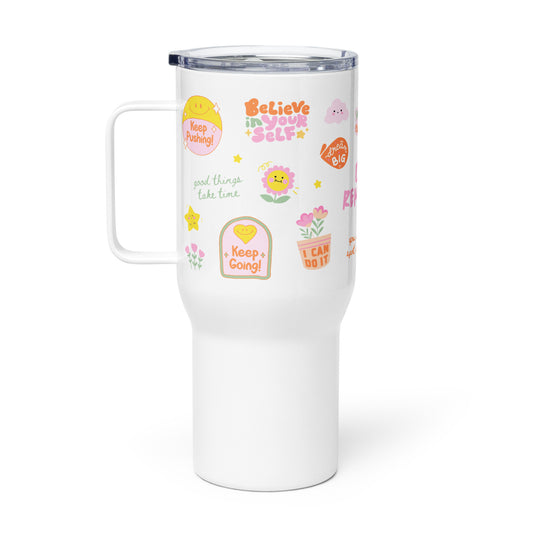 a white tumbler on a white background